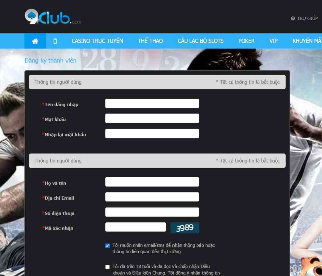 Hướng dẫn chi tiết cách đăng ký tài khoản tại 9CLUB